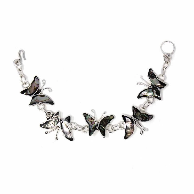 Bracelet, Abalone Butterflies - Yvonne’s 100th Wish Inc