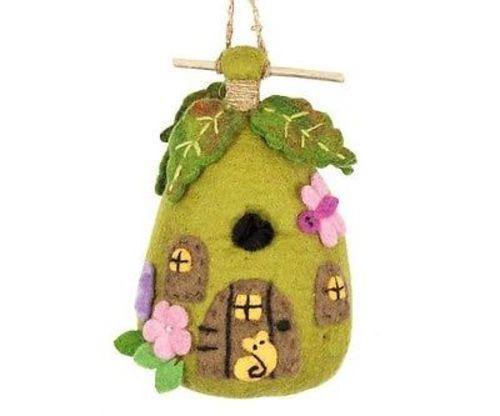 Felt Birdhouse fairy House - Wild Woolies - Yvonne’s 100th Wish Inc