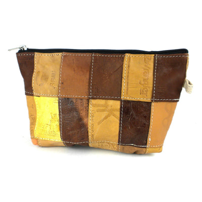 Leather Label Pouch - Conserve - Yvonne’s 100th Wish Inc