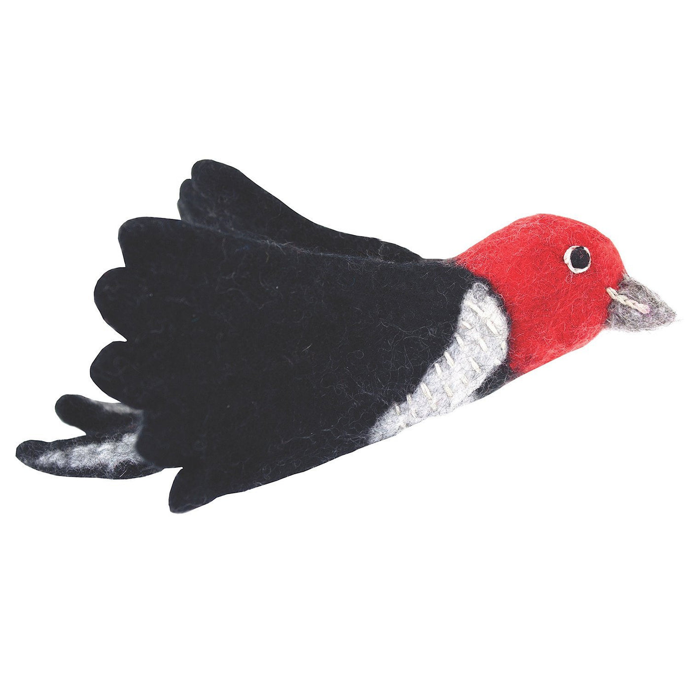 Felt Bird Garden Ornament - Woodpecker - Wild Woolies (G) - Yvonne’s 100th Wish Inc