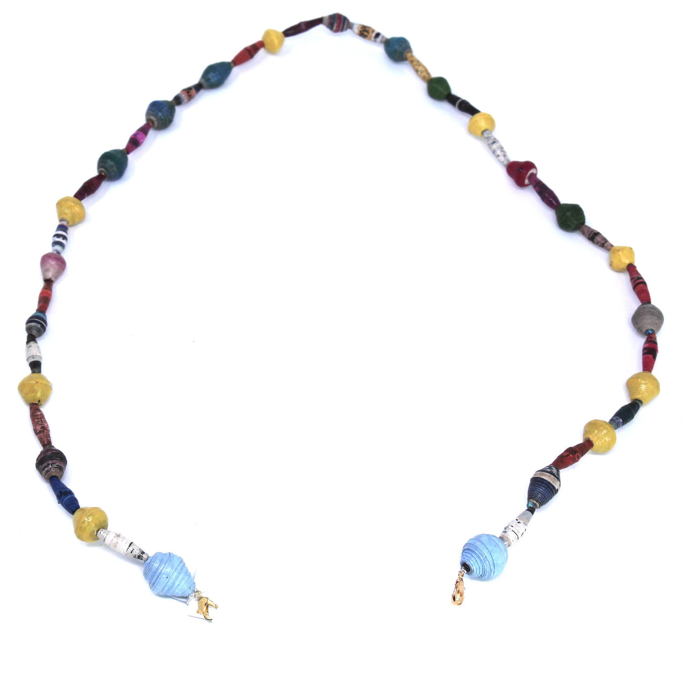Face Mask/Eyeglass Paper Bead Chain, Colorful Mixed Shapes - Yvonne’s 100th Wish Inc