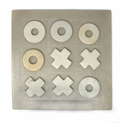 Handcarved Soapstone Tic-Tac-Toe Game Set - Yvonne’s 100th Wish Inc