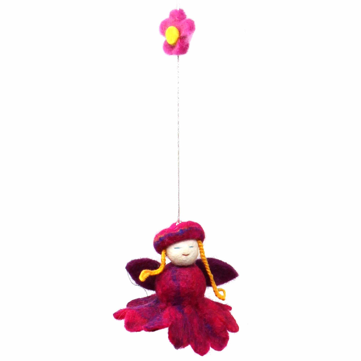 Felt Flower Fairy Mobile - Global Groove - Yvonne’s 100th Wish Inc