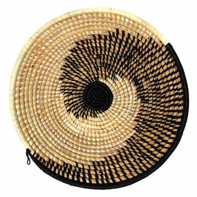 Woven Sisal Fruit Basket, Spiral Pattern