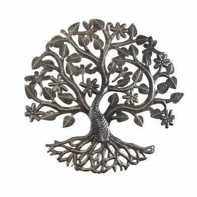 14 inch Tree of Life Dragonfly Metal Wall Art - Croix des Bouquets - Yvonne’s 100th Wish Inc