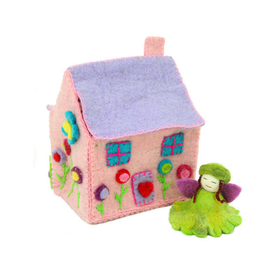 Felted Tiny Dream House - Global Groove - Yvonne’s 100th Wish Inc