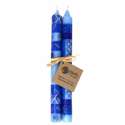 Tall Hand Painted Candles - Pair -Feruzi Design - Nobunto - Yvonne’s 100th Wish Inc