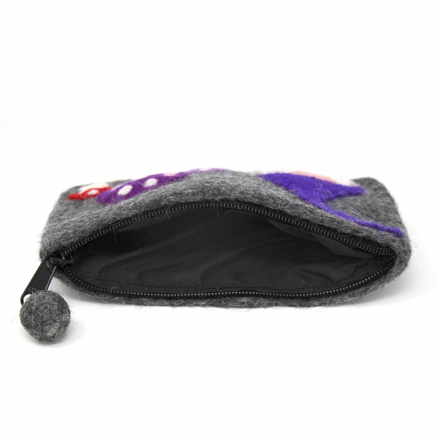 Hand Crafted Felt: Gnome and Mushroom Pouch - Yvonne’s 100th Wish Inc