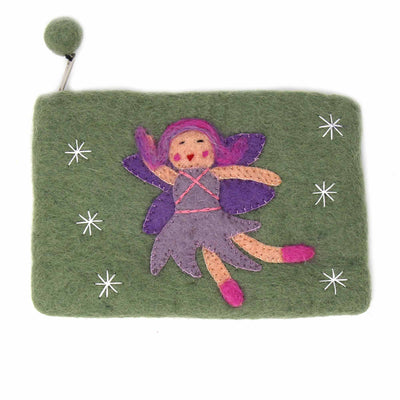 Hand Crafted Felt Starry Fairy Pouch - Yvonne’s 100th Wish Inc