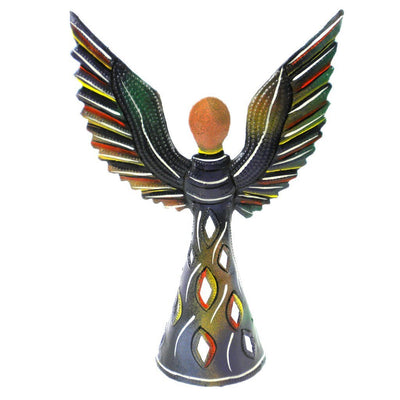 Hand Painted 9 Inch Standing Metal Angel - Croix des Bouquets (H) - Yvonne’s 100th Wish Inc